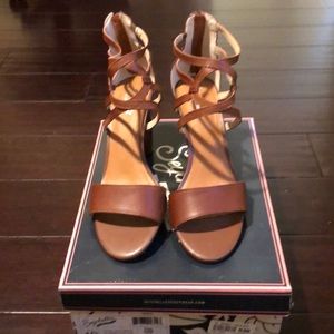 Seychelles Brown Strappy Sandals